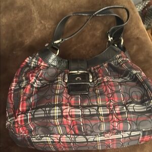Stylish Plaid Handbag